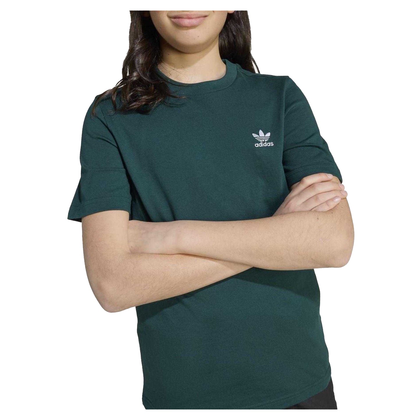 Green - Side - Adidas Childrens-Kids Originals T-Shirt