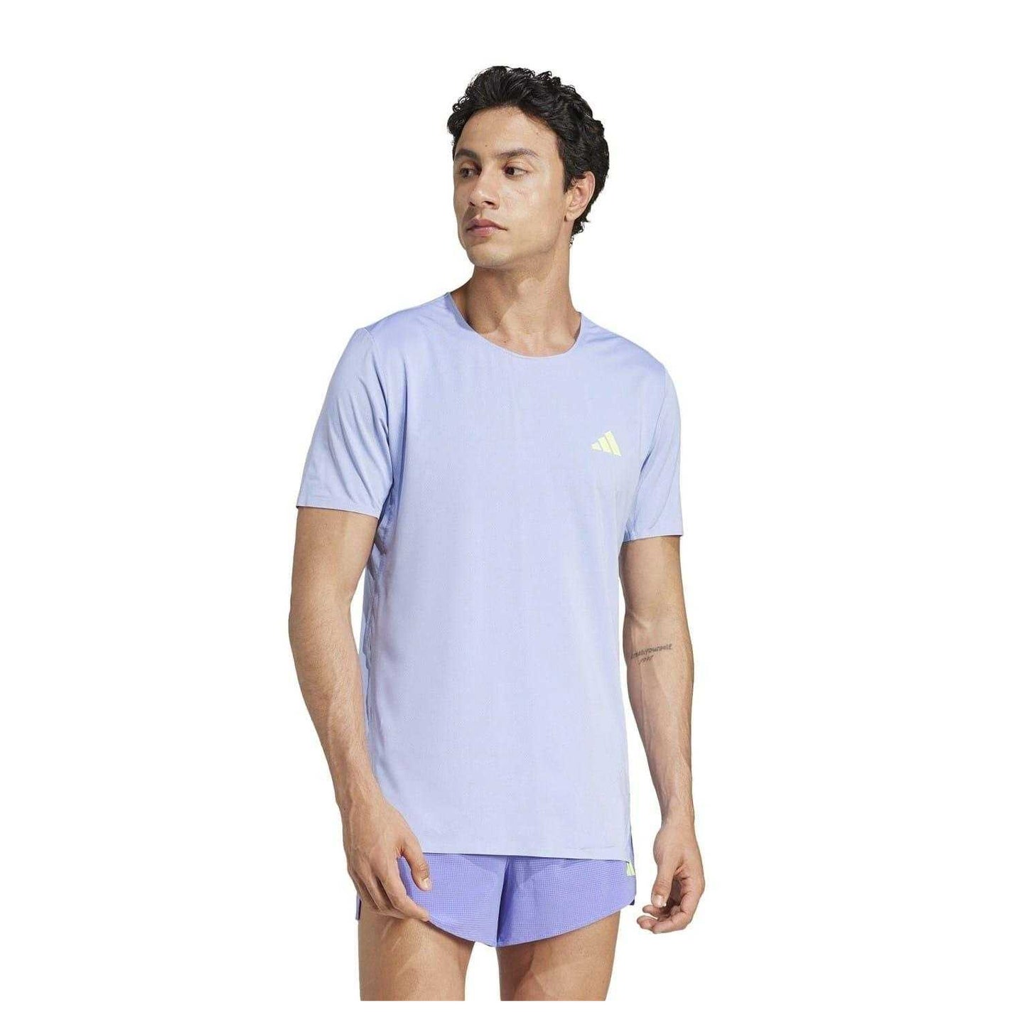 Blue Spark - Side - Adidas Mens Adizero Running T-Shirt