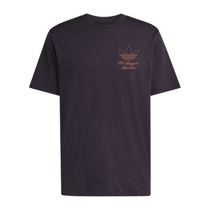 Black - Front - Adidas Mens FC Bayern Munich Cotton Relaxed Fit T-Shirt