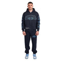Navy - Back - Mercier Mens Compton Full Zip Hoodie