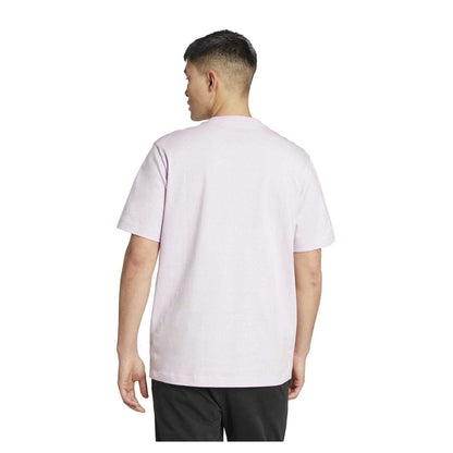 Lavender - Back - Adidas Mens Pocket Slide Cotton T-Shirt