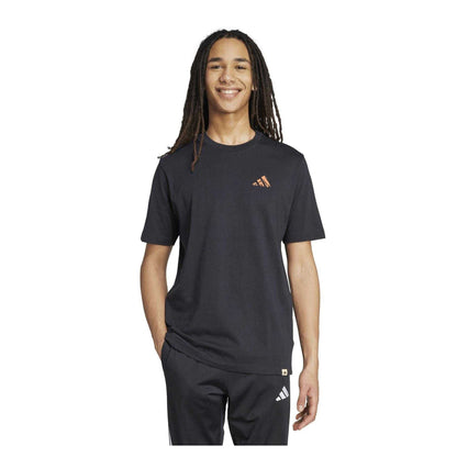 Black - Side - Adidas Mens Mountain Back Print T-Shirt