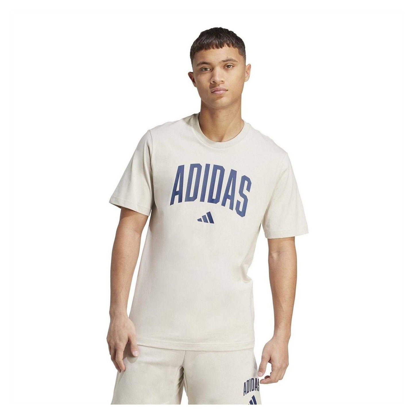 Wonder White - Lifestyle - Adidas Mens Arched Logo T-Shirt