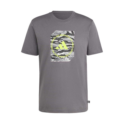 Tin - Front - Adidas Mens Camo T-Shirt