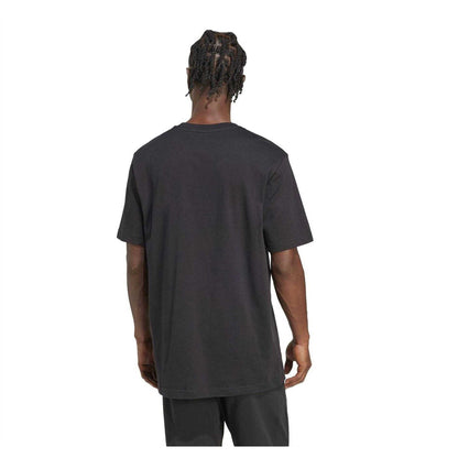 Black - Back - Adidas Mens Geometric Cotton T-Shirt