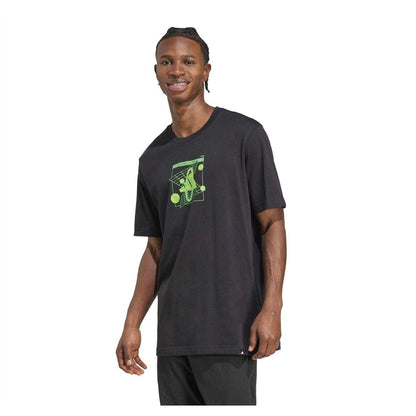 Black - Lifestyle - Adidas Mens Geometric Cotton T-Shirt