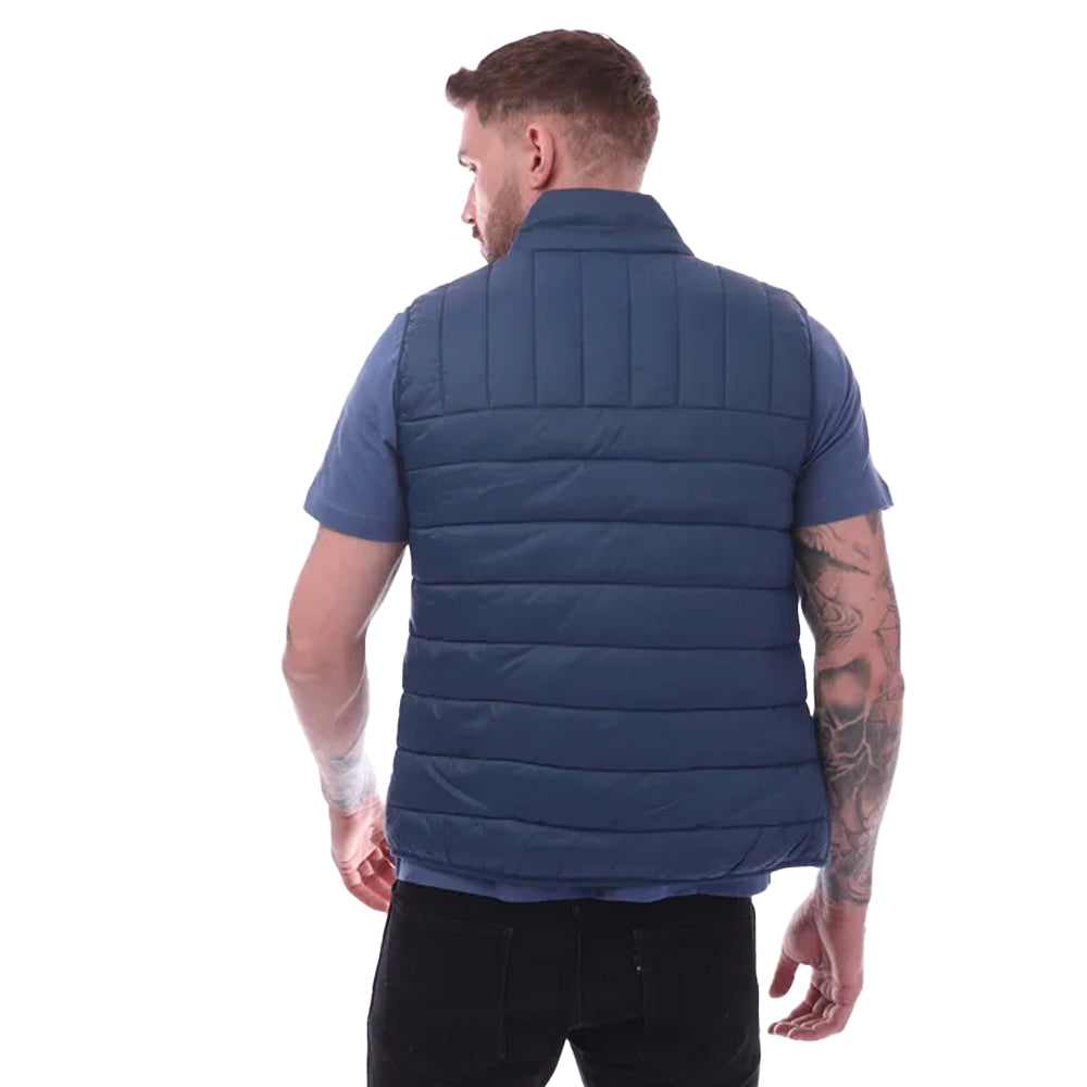 Dark Blue - Back - Farah Mens Arsenal Wadded Gilet