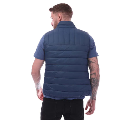 Dark Blue - Back - Farah Mens Arsenal Wadded Gilet
