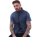 Dark Blue - Side - Farah Mens Arsenal Wadded Gilet
