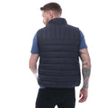 Navy - Back - Farah Mens Arsenal Wadded Gilet