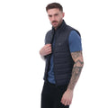 Navy - Side - Farah Mens Arsenal Wadded Gilet