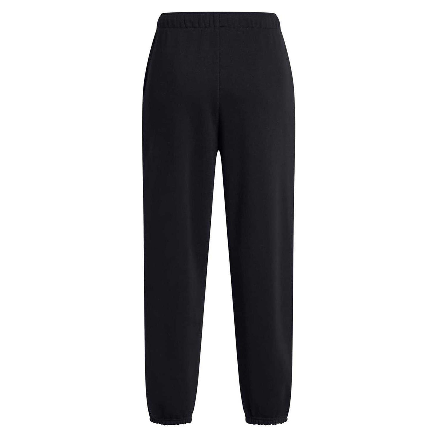 Black - Back - Under Armour Womens-Ladies Terrycloth Icon Joggers