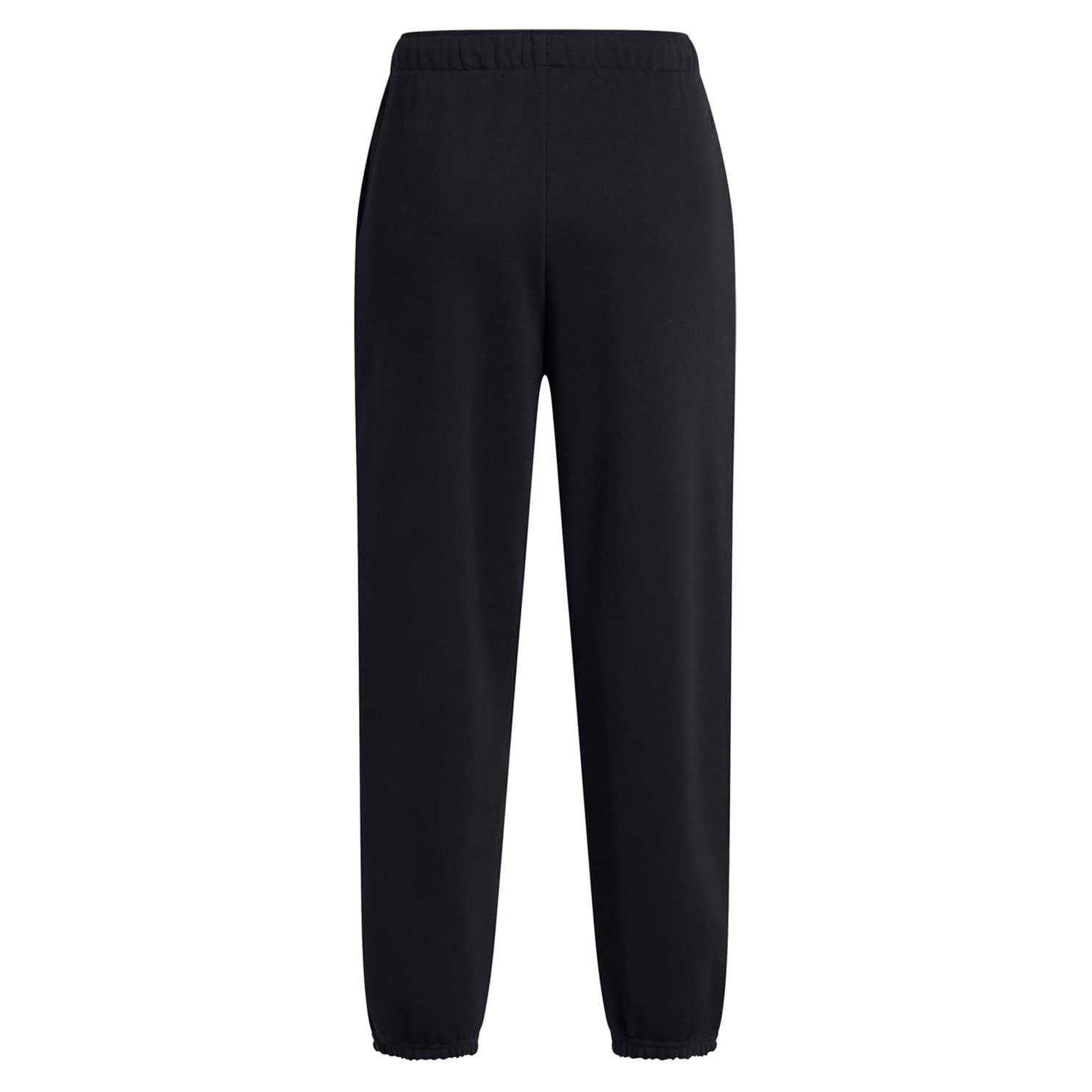 Black - Back - Under Armour Womens-Ladies Terrycloth Icon Joggers