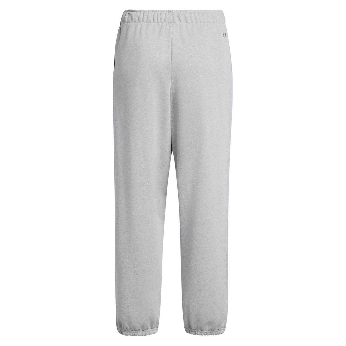 Grey - Back - Under Armour Womens-Ladies Terrycloth Icon Joggers