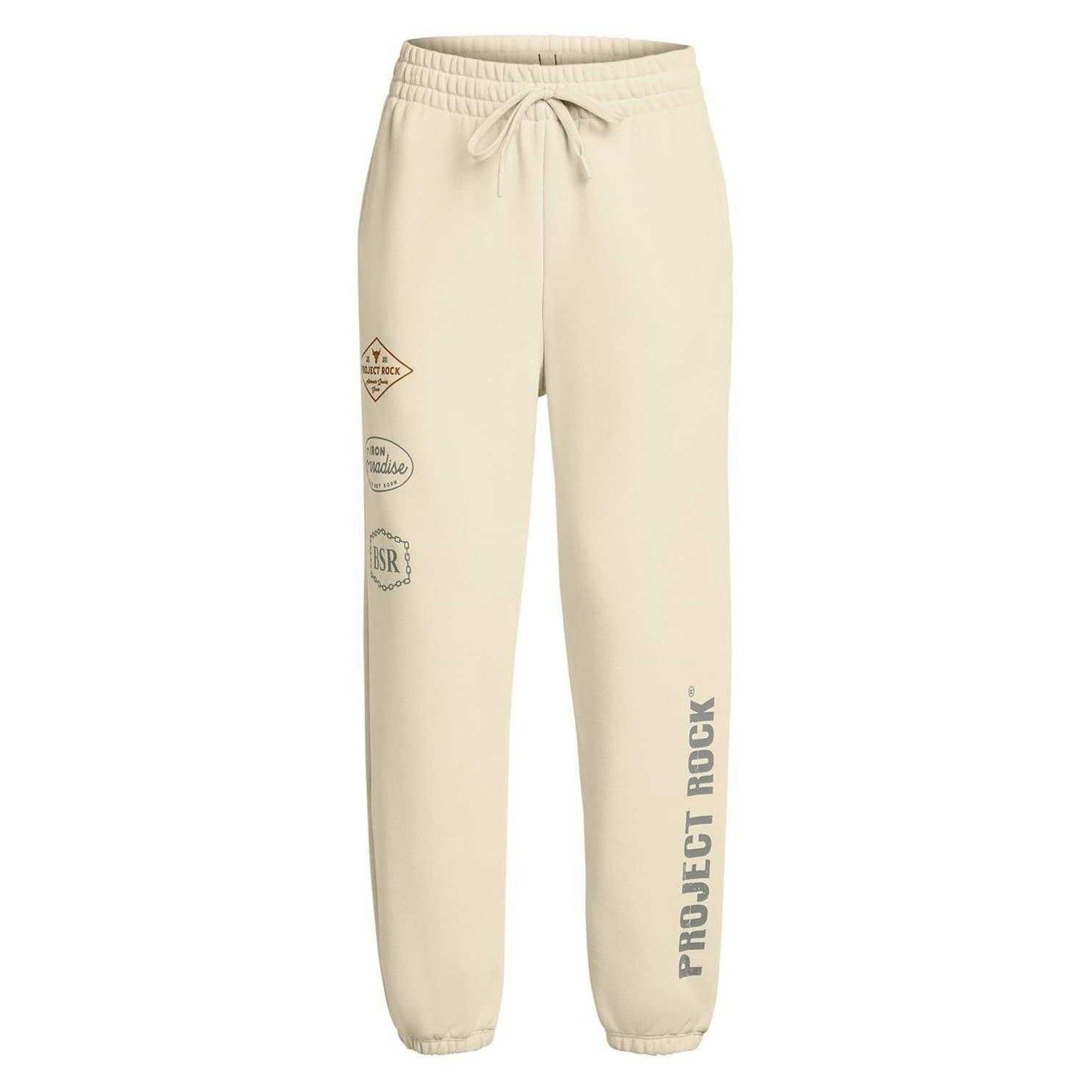 Brown - Front - Under Armour Womens-Ladies Project Rock Joggers