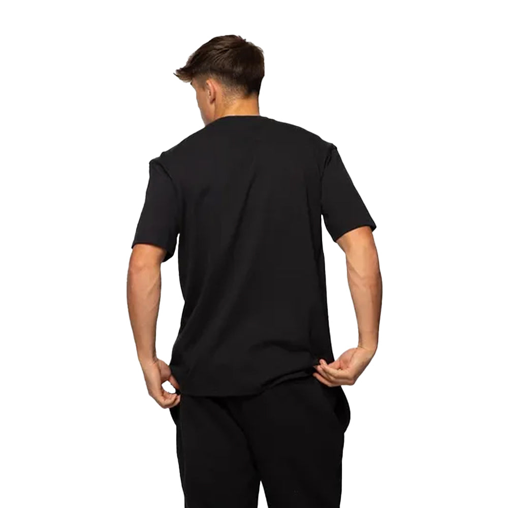 Black - Back - Established Mens Core Unwashed Pocket T-Shirt