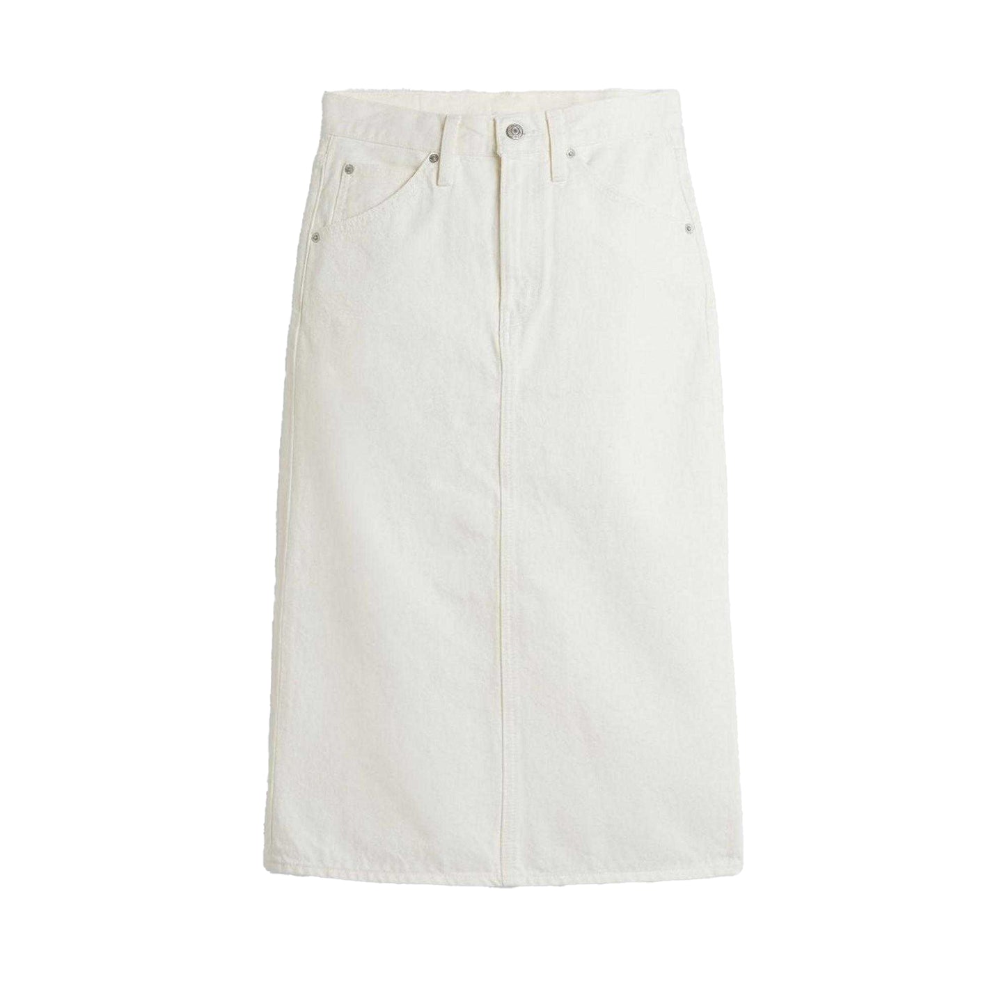 Snow - Front - Levis Womens-Ladies Snowing in Denim High Rise Midi Skirt