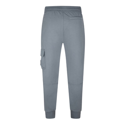 Overcast Grey - Back - Calvin Klein Mens Patch Tracksuit Bottoms