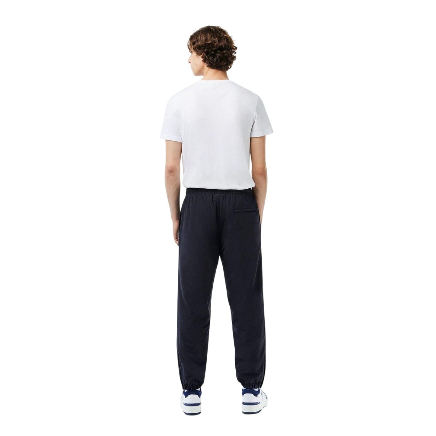Navy - Back - Lacoste Mens Showerproof Sweatpants