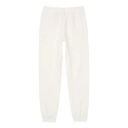 Cream - Back - Lacoste Womens-Ladies Embroidered Logo Sweatpants
