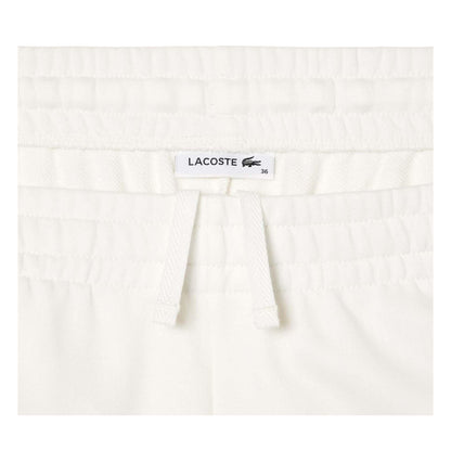 Cream - Lifestyle - Lacoste Womens-Ladies Embroidered Logo Sweatpants