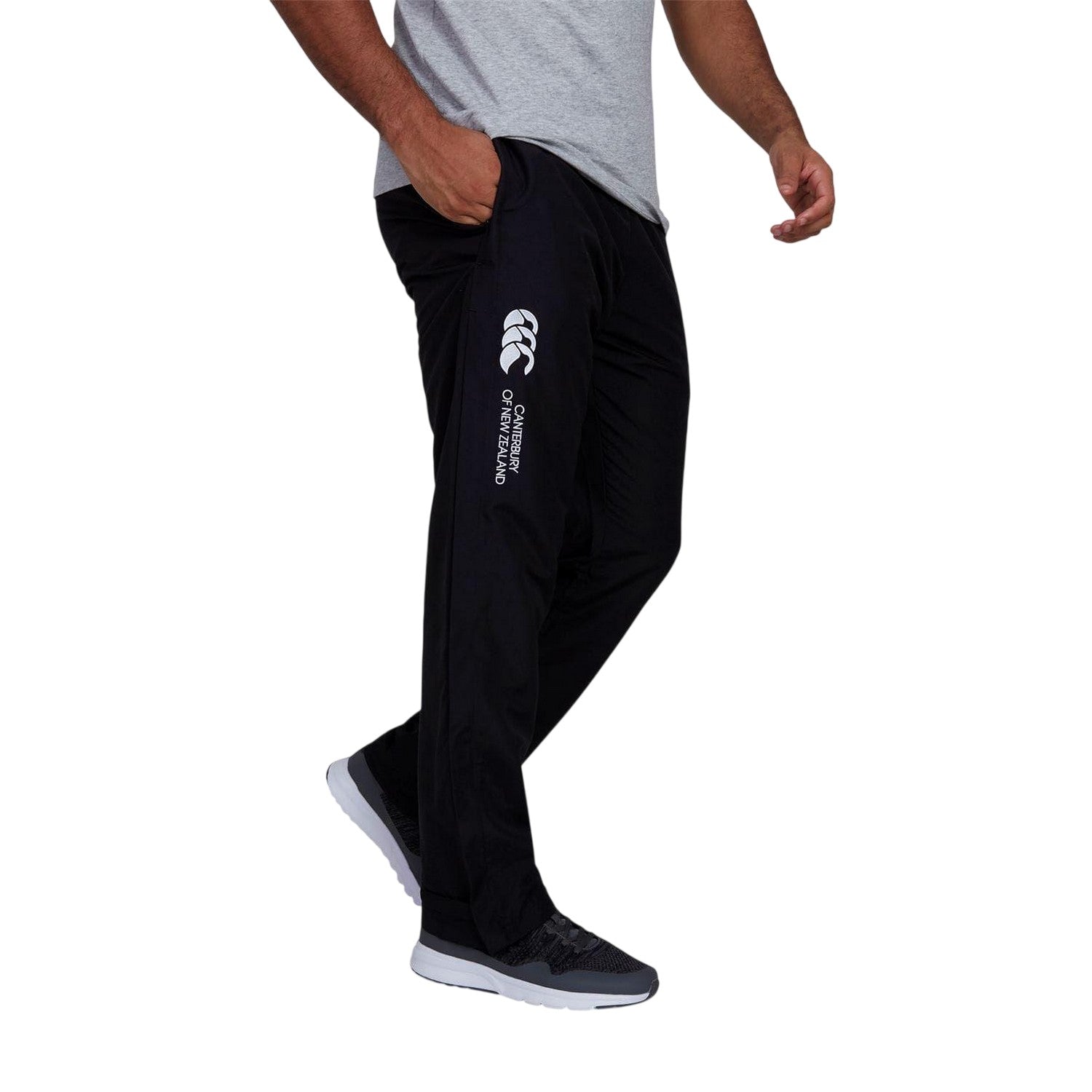 Black - Side - Canterbury Mens Stadium Tracksuit Bottoms