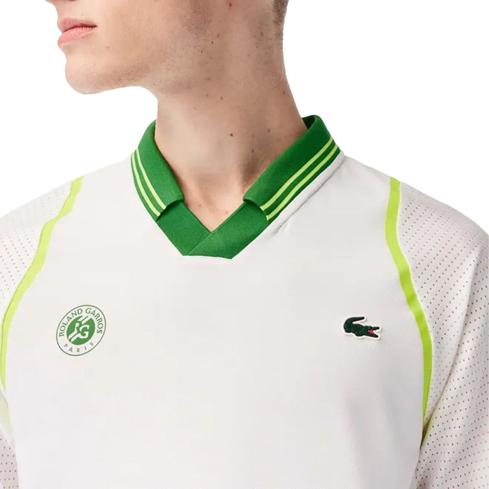 White-Green - Lifestyle - Lacoste Mens Daniil Polo Shirt