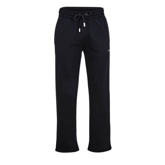 Black-White - Front - Off White Unisex Adult Pixel Sweatpants