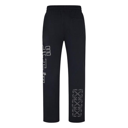 Black-White - Back - Off White Unisex Adult Arrow Regular Sweatpants