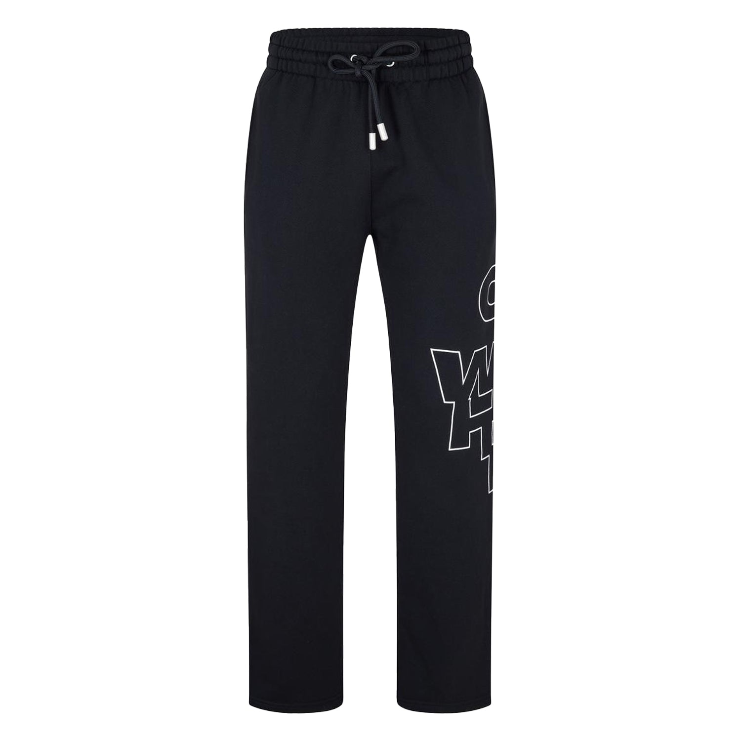 Black-White - Front - Off White Unisex Adult Arrow Regular Sweatpants