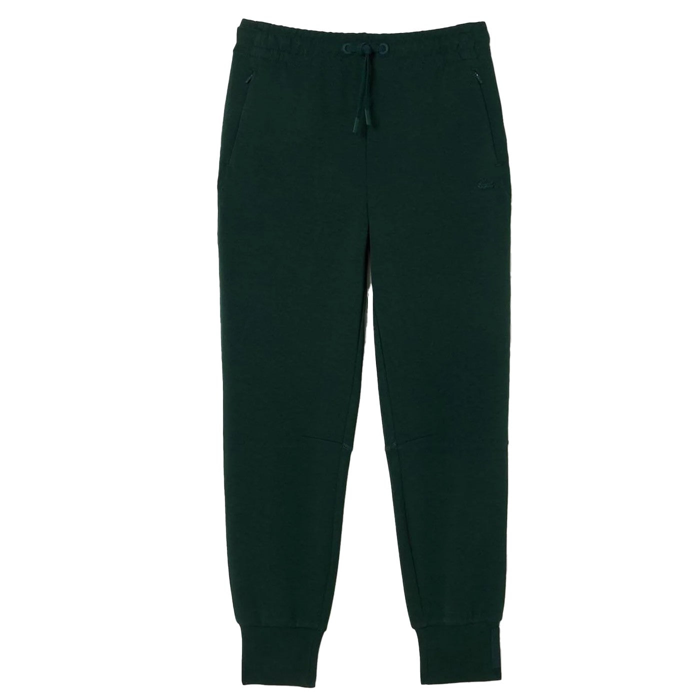 Green - Front - Lacoste Womens-Ladies Organic Cotton Jersey Sweatpants