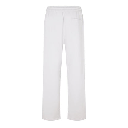 Stone-Black - Back - Off White Unisex Adult Fleece Relaxed Fit Sweatpants