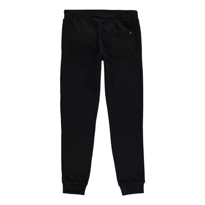 Black - Back - Tommy Hilfiger Childrens-Kids Established Logo Joggers
