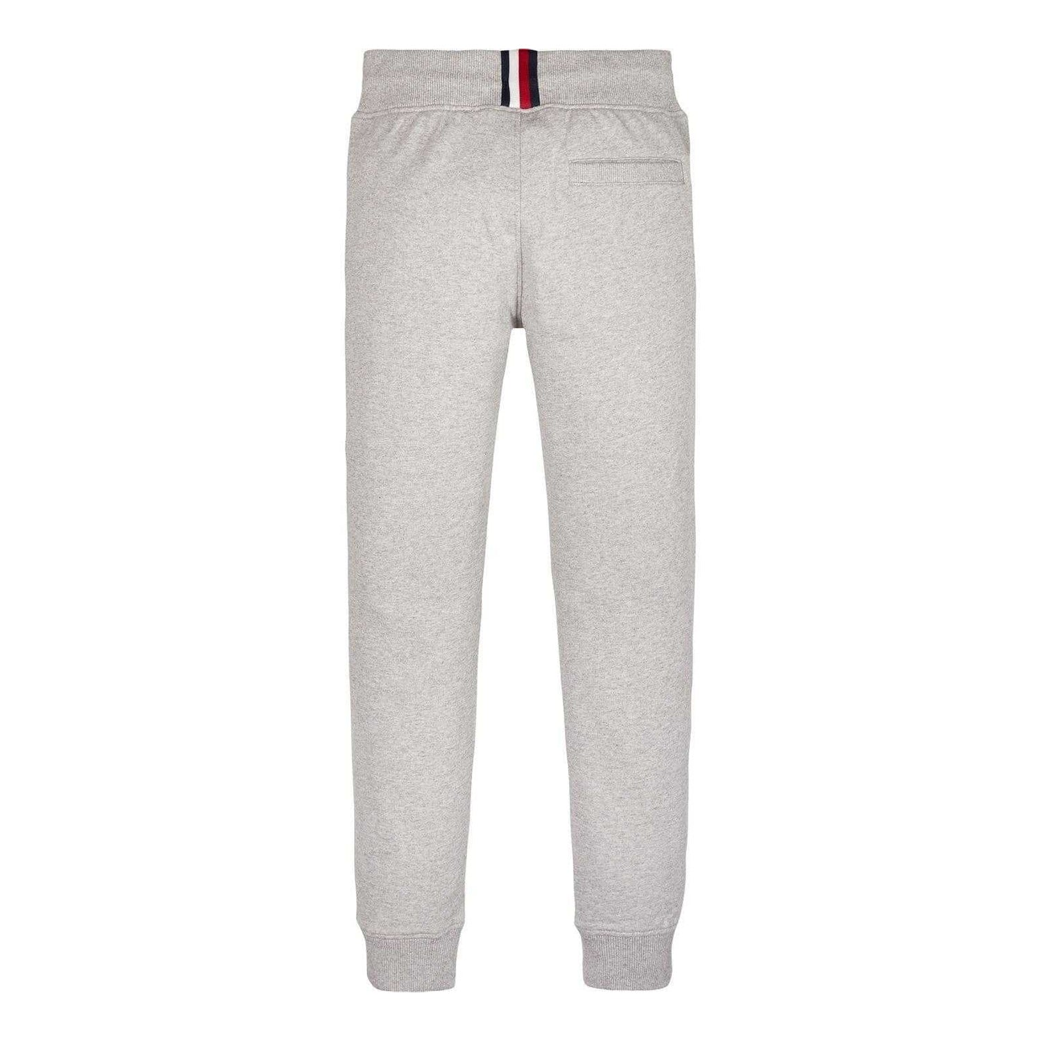 Grey - Back - Tommy Hilfiger Childrens-Kids Established Logo Joggers