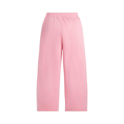 Pink - Back - Ralph Lauren Childrens-Kids Cotton Canvas Wide Leg Joggers