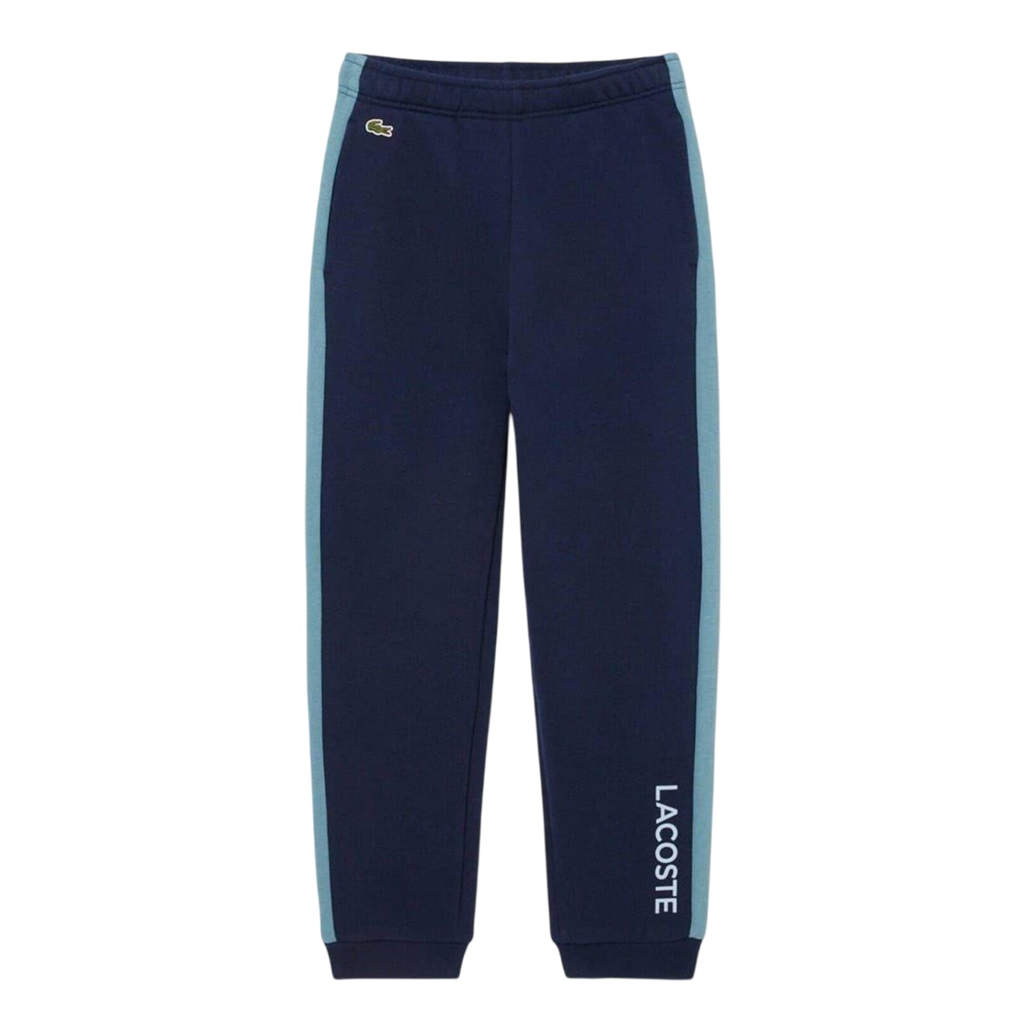 Navy - Front - Lacoste Childrens-Kids Colour Block Joggers