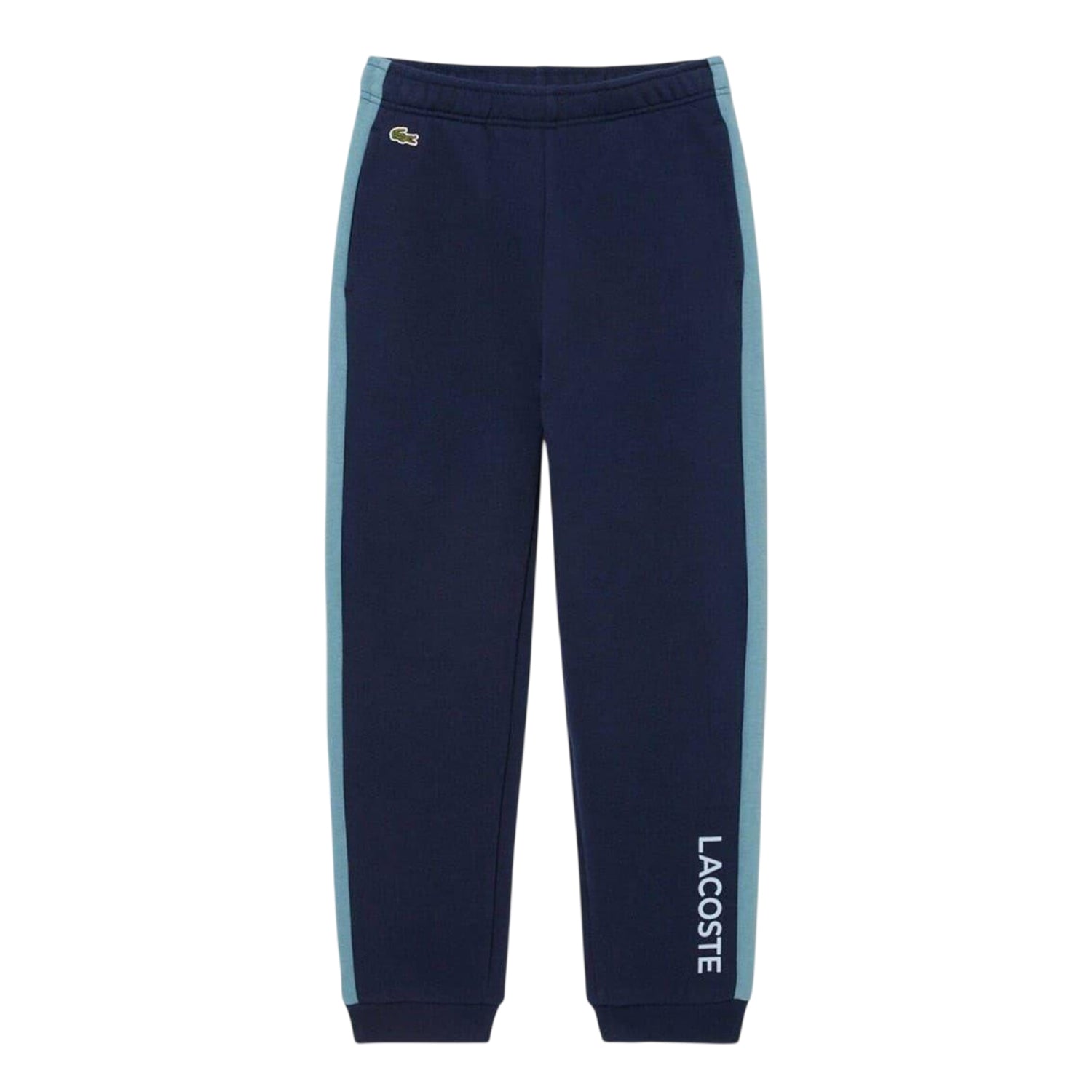 Navy - Front - Lacoste Childrens-Kids Colour Block Joggers