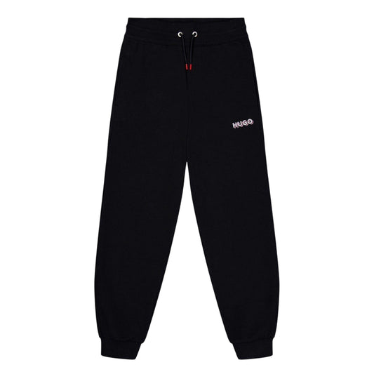 Black - Front - Hugo Unisex Adult Regular Joggers