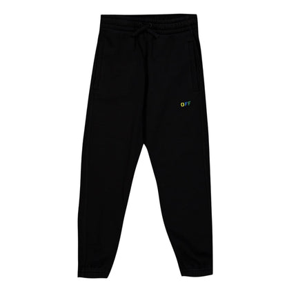 Black - Front - Off White Childrens-Kids Lettering Joggers