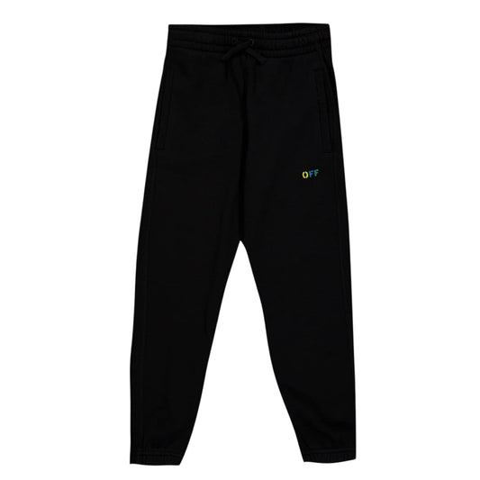 Black - Front - Off White Childrens-Kids Lettering Joggers
