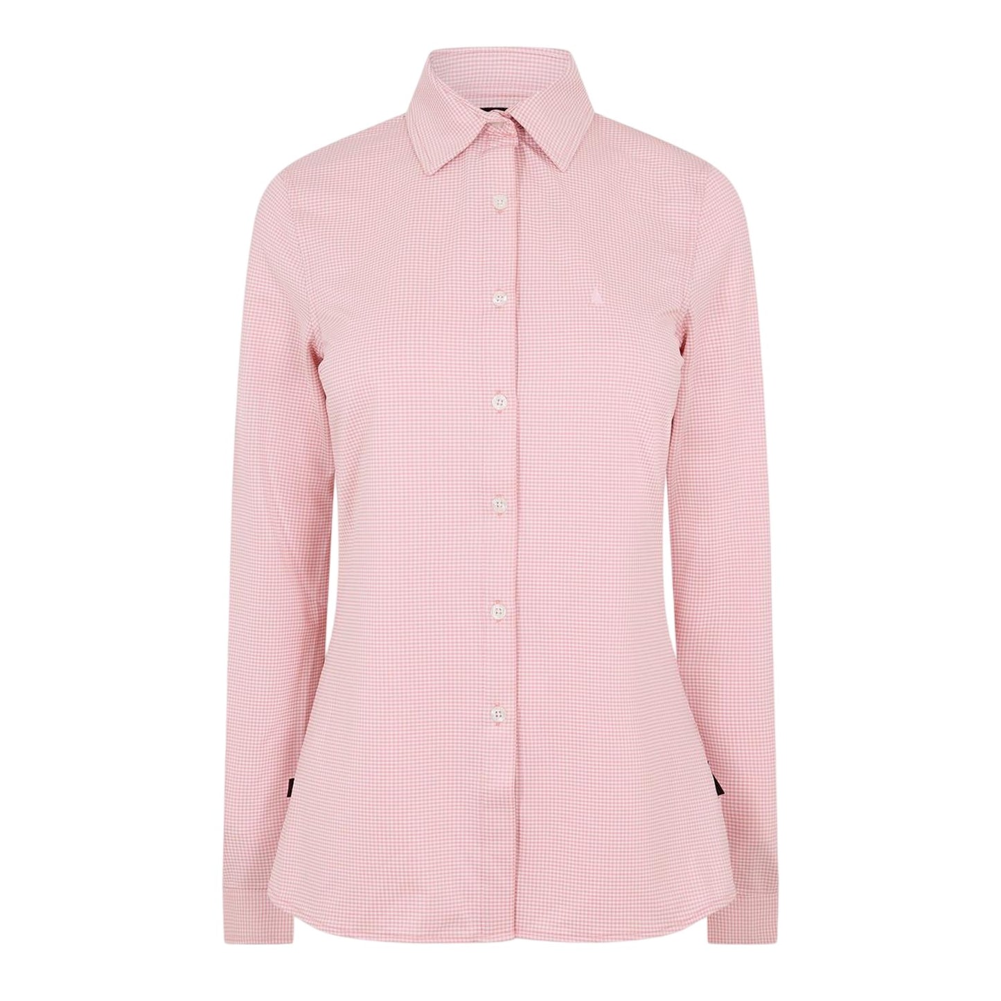 Pink - Front - Musto Womens-Ladies Tailored Long-Sleeved Shirt