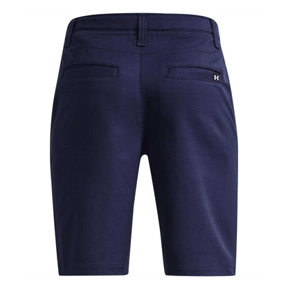 Navy Blue-Halo Grey - Back - Under Armour Boys Golf Shorts