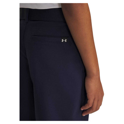 Navy Blue-Halo Grey - Side - Under Armour Boys Golf Shorts