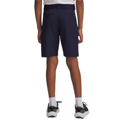 Navy Blue-Halo Grey - Pack Shot - Under Armour Boys Golf Shorts