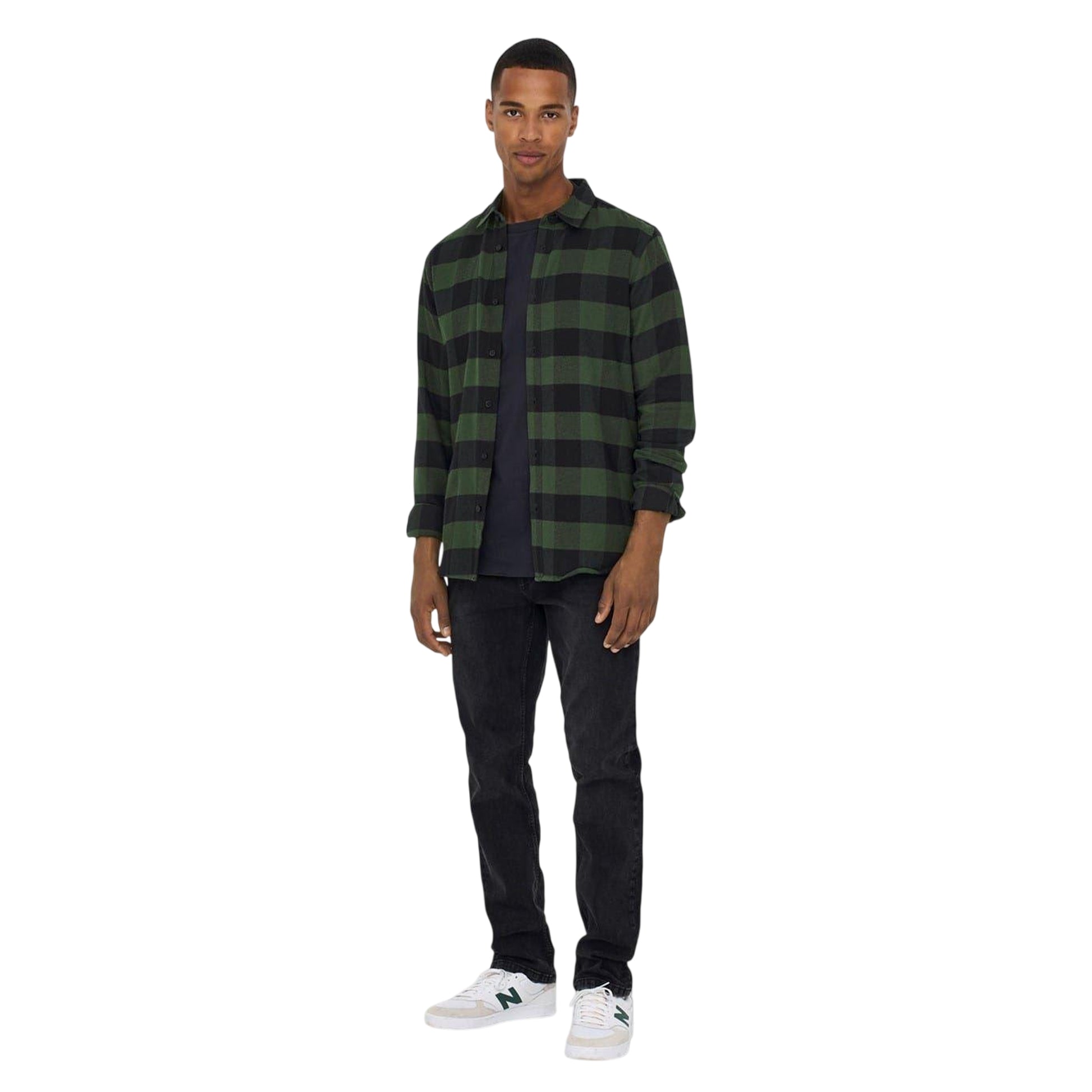 Forest Night - Lifestyle - Only Mens Buffalo Check Overshirt