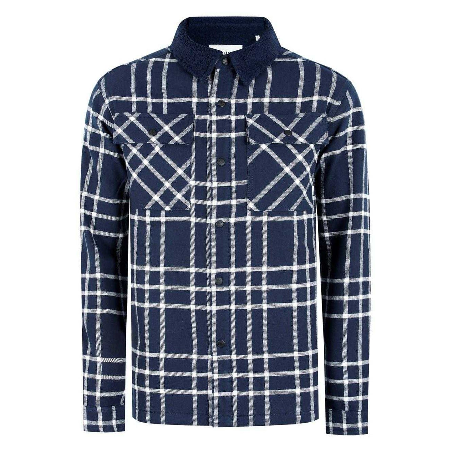 Navy - Front - Firetrap Mens Long-Sleeved Overshirt