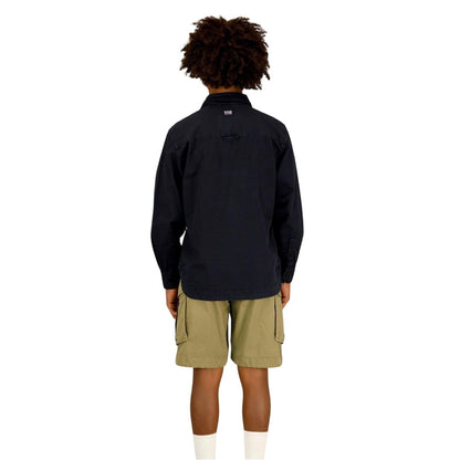 Navy - Back - G-Star Boys Collared Overshirt