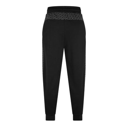 Black - Back - Boss Mens BW LukeMono Regular Casual Joggers