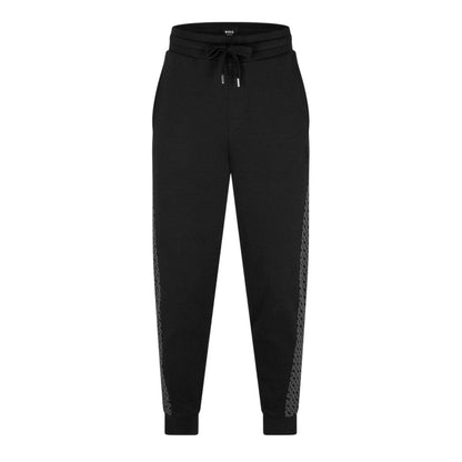 Black - Front - Boss Mens BW LukeMono Regular Casual Joggers
