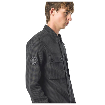 Black - Side - Pretty Green Mens Kilburn Overshirt